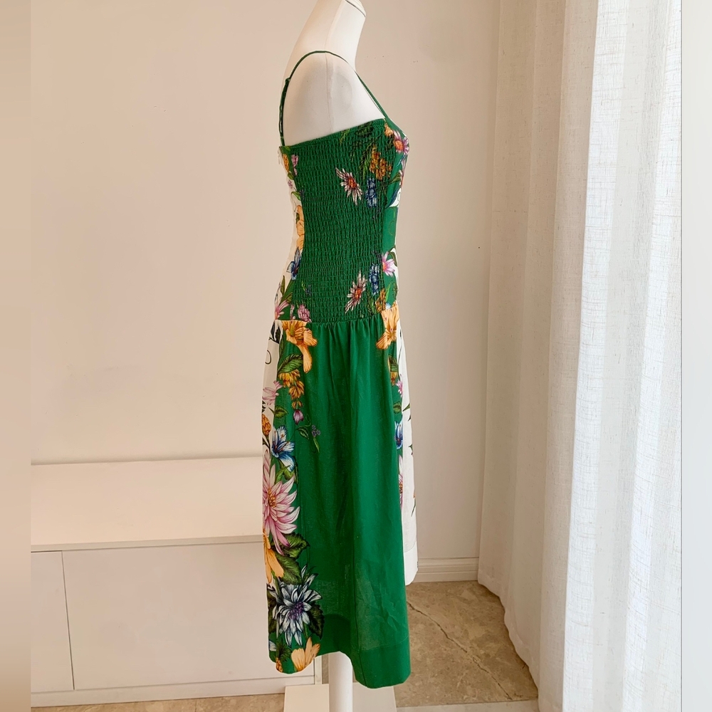 Farm Rio off-white sweet bloom dreamscape midi dress - Picture 9 of 13
